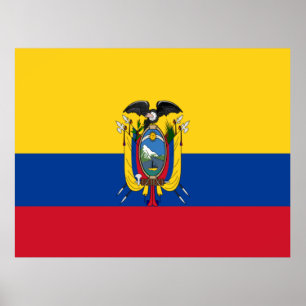 Póster Ecuador Flag