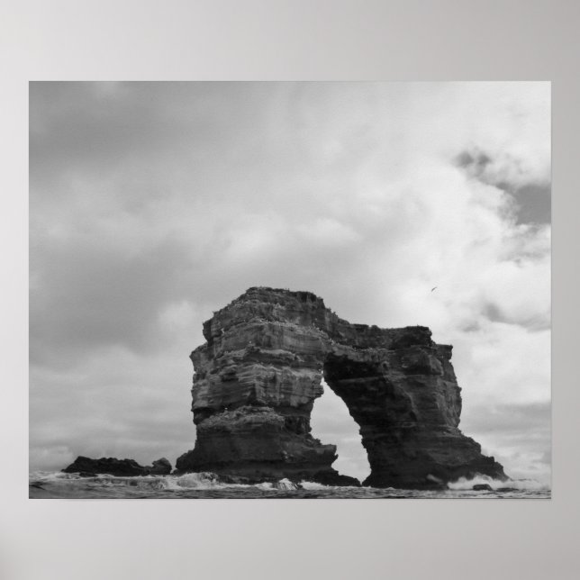 Póster Ecuador, Islas Galápagos, Isla Darwin, Olas (Frente)