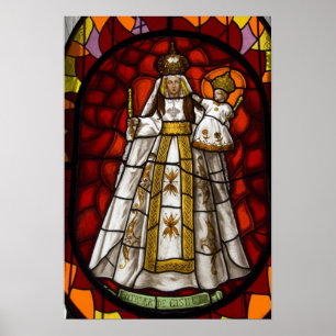 Póster Ecuador, Quito. Estatua de la virgen alada 2