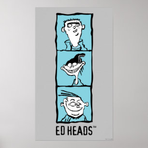 Póster Ed, Edd, n Eddy - Ed Heads