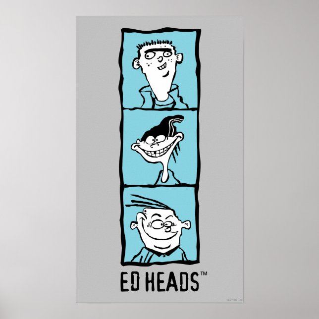 Póster Ed, Edd, n Eddy - Ed Heads (Frente)