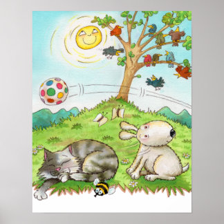 Póster Ed y su poster de amigos