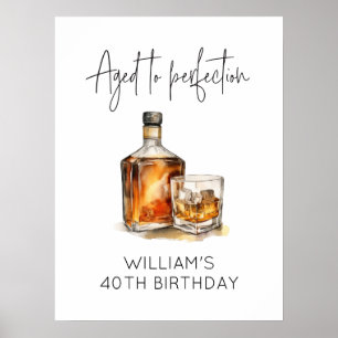 Póster Edad a Perfección Personalizado de Poster de cumpl