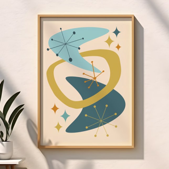 Póster Edad Atómica de Mitad de Siglo 7 Azul, Mostaza (Subido por el creador)