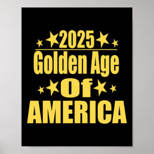 Póster Edad de Oro de América 2025 Trump Presidente Repub