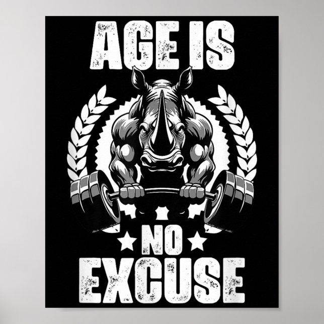 Póster Edad No Es Excusa Rhinoceros Cotización De Viaje D (Frente)