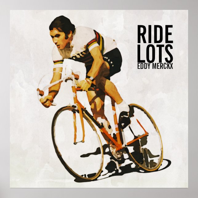 Póster Eddy Merckx Motivation Poster (Frente)