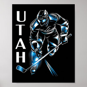 Póster Eddy's Canyon Hockey Uni-adulto Hockey Utah