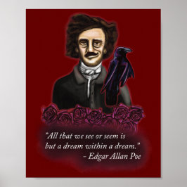 Póster Edgar Allan Poe, Academia Oscura