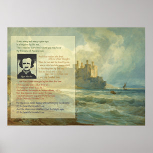 Póster Edgar Allan Poe Annabel Lee