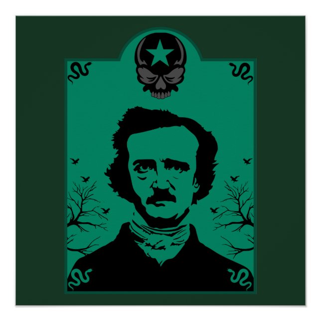 Póster Edgar Allan Poe Art Gift (Anverso)