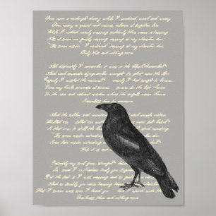 Póster Edgar Allan Poe "Cuervo"
