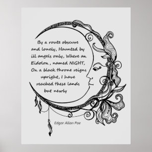 Póster  Edgar Allan Poe Dreamland Dream Poem