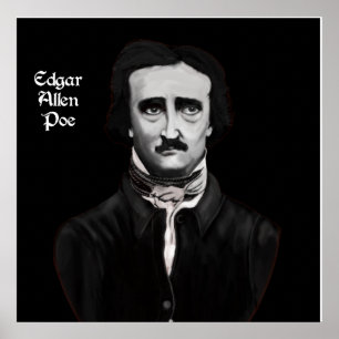 Póster Edgar Allan Poe en lona