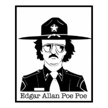 Edgar Allan Poe Poe (Negro sobre blanco)