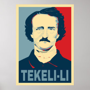 Póster Edgar Allan Poe TEKELI-LI Hope Style