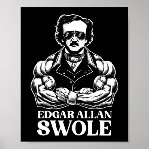 Póster Edgar Allan Swole Entrenamiento De Gimnasio Y Cult