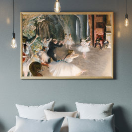 Póster Edgar Alta Resolución 'El ensayo en escena 1874