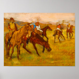 Póster Edgar Degas antes de la carrera