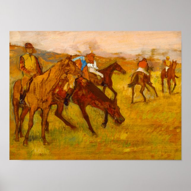 Póster Edgar Degas antes de la carrera (Frente)