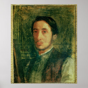 Póster Edgar Degas   Autoretrato como joven
