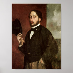 Póster Edgar Degas   Autorretrato, c.1862