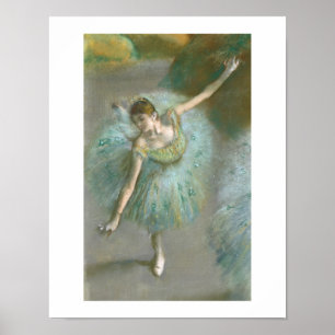 Póster Edgar Degas  Bailarín en verde