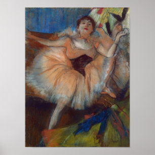 Póster Edgar Degas   Bailarina sentada, 1879-80