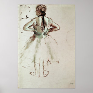 Póster Edgar Degas Bailarina vista desde atrás