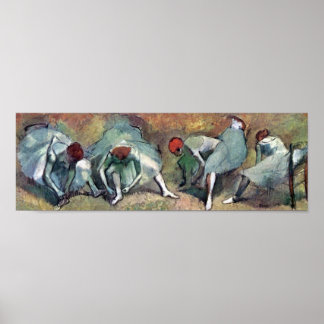 Póster Edgar Degas - Bailarinas de ballet Tying Shoes