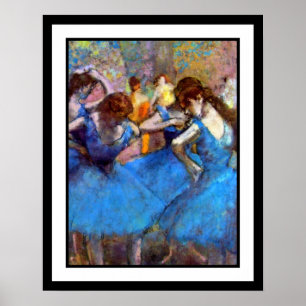 Póster Edgar Degas - Bailarinas En Azul - Ballet Dance Lo