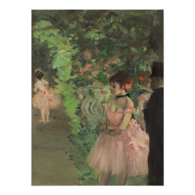 Póster Edgar Degas | Bailarinas en segundo plano, 1876-18 (Anverso)