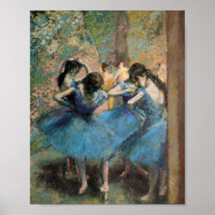 Póster Edgar Degas - Bailarines En Azul