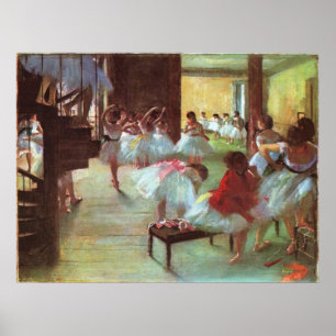 Póster Edgar Degas - Ballet 1879-80 Aceite de bailarina d