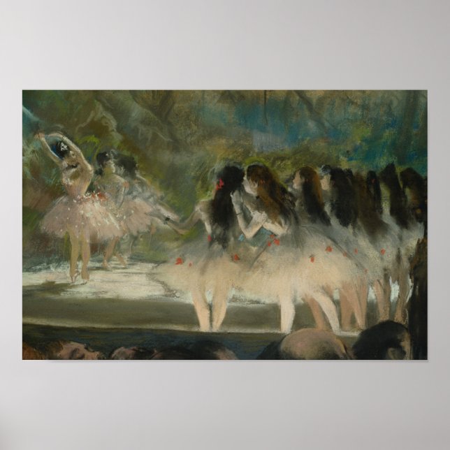 Póster Edgar Degas - Ballet en la ópera de París (Frente)