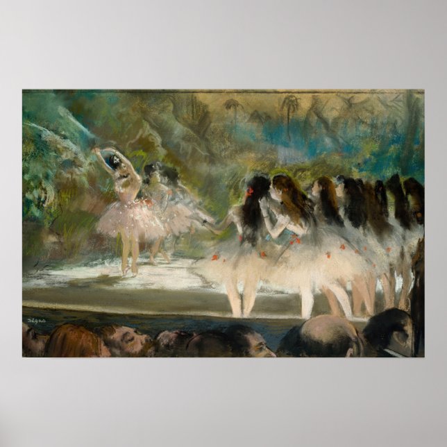 Póster Edgar Degas - Ballet en la Ópera de París (Frente)