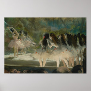 Póster Edgar Degas - Ballet en la ópera de París