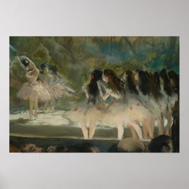 Póster Edgar Degas - Ballet en la ópera de París (Frente)