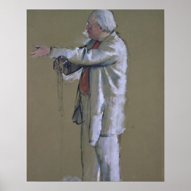 Póster Edgar Degas | Ballet Master, 1875 (pastel) (Frente)