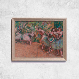 Póster Edgar Degas Ballet Scene Ballerinas Art