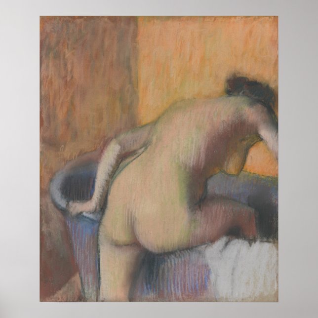 Póster Edgar Degas | Bather Stepping into a Tub (Frente)