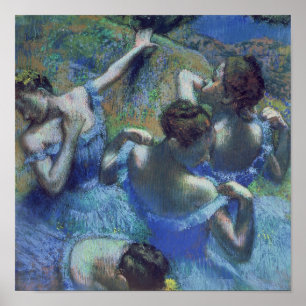 Póster Edgar Degas   Blue Dancers, c.1899