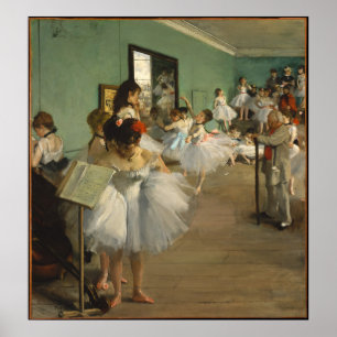 Póster EDGAR DEGAS - Clase de baile 1874