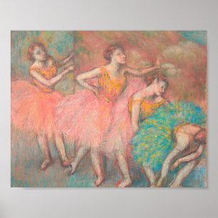 Póster Edgar Degas Cuatro Bailarinas