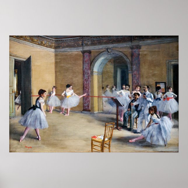 Póster Edgar Degas - Dance Foyer, Opera rue Le Peletier (Frente)