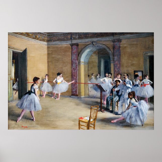 Póster Edgar Degas - Dance Foyer, Opera rue Le Peletier (Frente)