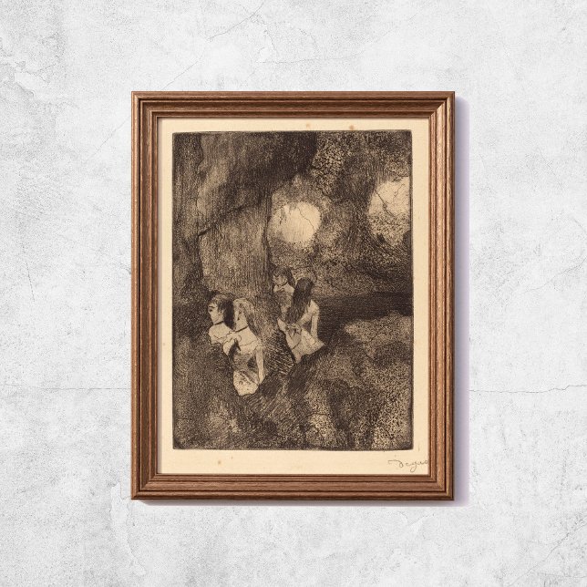 Póster Edgar Degas Dancers In The Wings Sketch Art (Edgar Degas Dancers In The Wings Sketch Art Poster
)