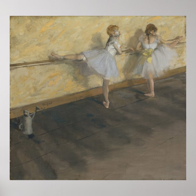 Póster Edgar Degas | Dancers Practising at the Barre (Frente)