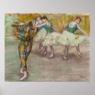 Póster Edgar Degas - Danza Harlequin
