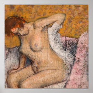 Póster Edgar Degas - Después del baño